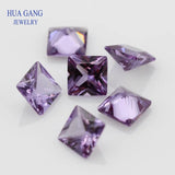 Square Princess Cut Synthetic Corundum Gems 2x2~8x8mm