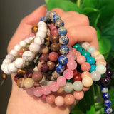 Natural Stone Multi-Size Round Loose Bead Set