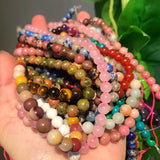 Natural Stone Multi-Size Round Loose Bead Set