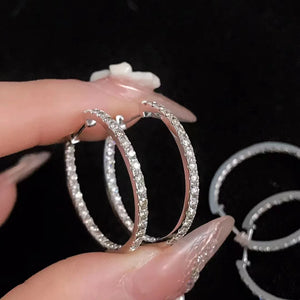 925 Sterling Silver Wedding Earrings for Women Bridal Jewelry Gift