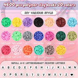 Polymer Clay Beads For Jewelry Making, Flat Round Spacer Disc Beads