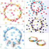 Polymer Clay Beads Kit for Bracelets Making with Pendant Charms