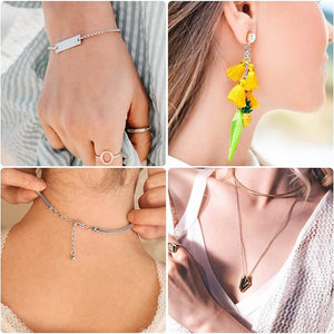 4600Pcs Jump Rings Jewelry Jump Rings With Tools Silver