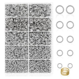 4600Pcs Jump Rings Jewelry Jump Rings With Tools Silver