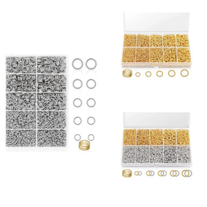 4600Pcs Jump Rings & Tools Jewelry Making Kit Silver