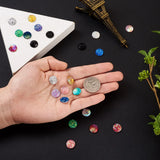 460Pcs 12mm Mix Colors Druzy Agate Mermaid Fish Scale Resin Cabochons