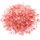 460g Cherry Quartz Crystal Tumbled Stone Chips Crushed Pieces Beads