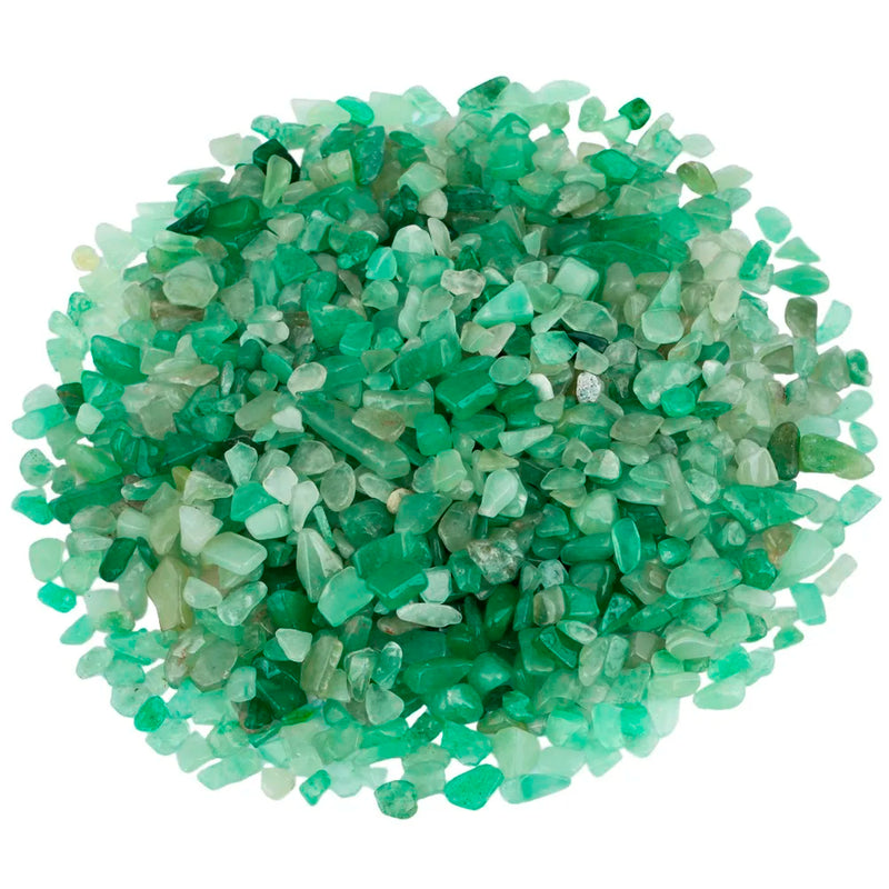 460g Green Aventurine Crystal Quartz Beads Crushed Stones for Jewelry Making