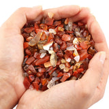 460g Natural Red Carnelian Tumbled Stone Chips Beads Crushed Pieces