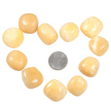 Natural Yellow Jade Gravel Stone for Decor, 460g
