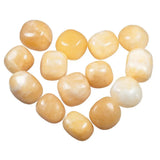 Natural Yellow Jade Gravel Stone for Decor, 460g