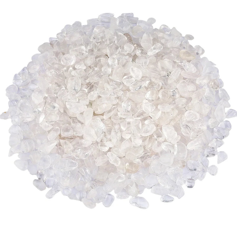 460g Rock Quartz Tumbled Stone Crushed Crystal Beads for Jewelry Making