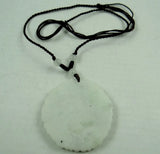 47*47MM Lantian Jade Bat Flower Pendant Necklace
