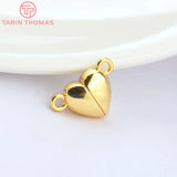 6Sets 24K Brass Magnetic Clasp Beads for Diy Jewelry Making
