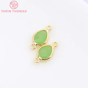 10PCS 7x10MM Tear Drop Shape Charms Pendants for DIY Jewelry Making