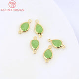 10PCS 7x10MM Tear Drop Shape Charms Pendants for DIY Jewelry Making
