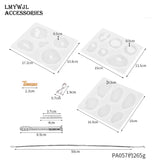 47pcs Silicone Pendant Mold Set DIY Necklace Pendant Making