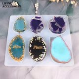 47pcs Silicone Pendant Mold Set DIY Necklace Pendant Making