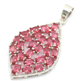 Colorful Rhodolite Garnet Peridot Pendant