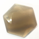48*43mm Cubic Hexagonal Natural Stone Pendant for Necklaces - Sand Agates