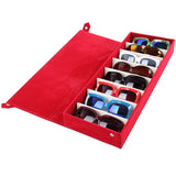 Eyeglass Sunglass Glasses Storage Display Box 8 Compartments