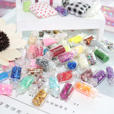 48 Bottles Flash Powder Sequins Glitter Set for DIY Crafts UV Resin Mold Acc