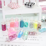 48 Bottles Flash Powder Sequins Glitter Set for DIY Crafts UV Resin Mold Acc