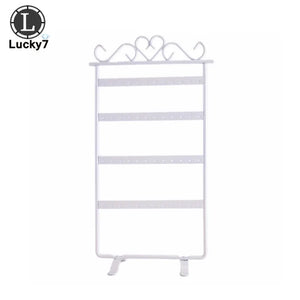 Stud Earring Display Rack Metal Stand Holder Jewelry Organizer Showcase
