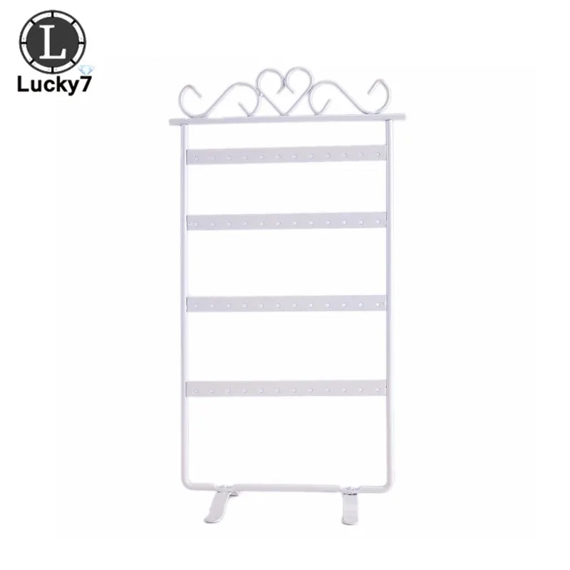 Stud Earring Display Rack Metal Stand Holder Jewelry Organizer Showcase