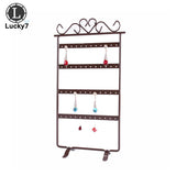 Stud Earring Display Rack Metal Stand Holder Jewelry Organizer Showcase