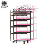 Stud Earring Display Rack Metal Stand Holder Jewelry Organizer Showcase