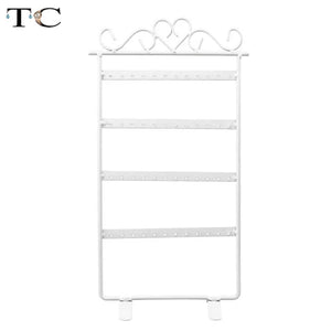 48 Holes Metal Earrings Display Stand Holder Organizer
