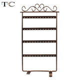 48 Holes Metal Earrings Display Stand Holder Organizer