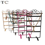 48 Holes Metal Earrings Display Stand Holder Organizer