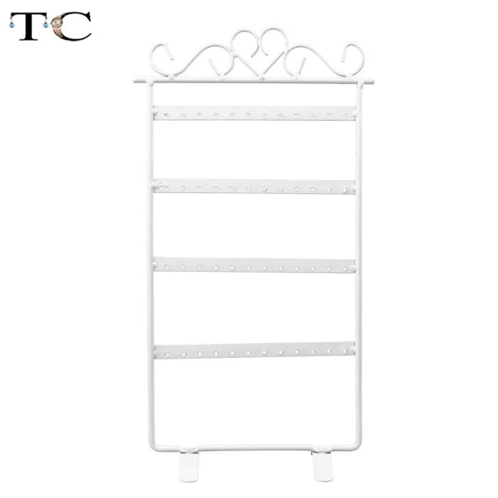 48 Holes Metal Earrings Display Stand Holder Organizer