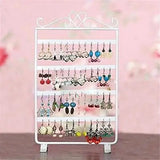 48 Holes Earrings Organizer Metal Display Stand