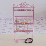 48 Holes Earrings Organizer Metal Display Stand