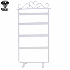 48 Holes Earrings Hanging Rack Metal Jewelry Display Stand