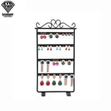 48 Holes Earrings Hanging Rack Metal Jewelry Display Stand