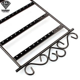 48 Holes Earrings Hanging Rack Metal Jewelry Display Stand