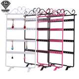 48 Holes Earrings Hanging Rack Metal Jewelry Display Stand