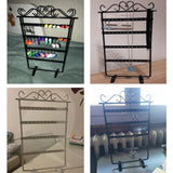 48 Holes Earrings Hanging Rack Metal Jewelry Display Stand