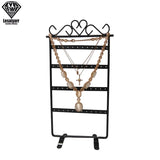 48 Holes Earrings Hanging Rack Metal Jewelry Display Stand