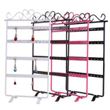 48-Hole Metal Jewelry Display Box Necklace Pandents Ring Earrings Organizer