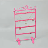 48-Hole Metal Jewelry Display Box Necklace Pandents Ring Earrings Organizer