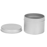 48 Pack Round Metal Tins Box Candle Tin Aluminum Jar Storage Empty Pot