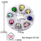 48 Pcs Multicolor Acrylic Butterfly Charms for DIY Jewelry Making