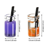48-Piece Milk Tea Pendant DIY Jewelry Earrings Key Chain Accessories Set