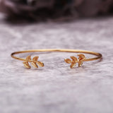 48Pcs Charm Bracelets Sets Women Twist Knot Leaf Beads Open Bangle