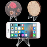 48 Pack Mini Clear Acrylic Easel Sports Card Stand 2.25 Inch Coins Display Stand